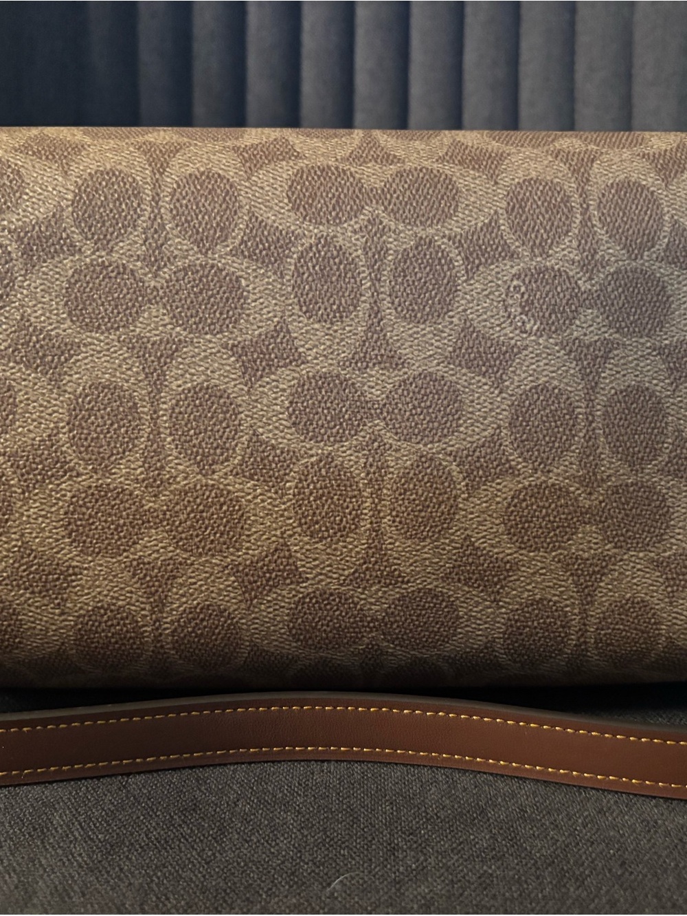 Coach Rowan Satchel in Brown/Tan Signature Canvas (Medium Size) - Picture 6 of 6